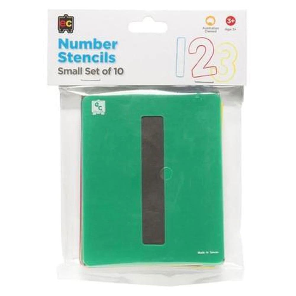 EC STENCILS NUMBERS 0-9 Set of 10 - Educational Colours