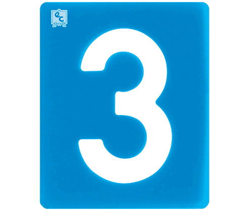 EC STENCILS NUMBERS 0-9 Set of 10 - Educational Colours