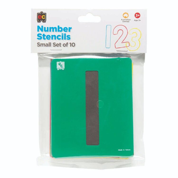 EC STENCILS NUMBERS 0-9 Set of 10 Small