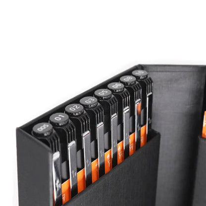 ETCHR Black Graphic Pen Collection Set of 16