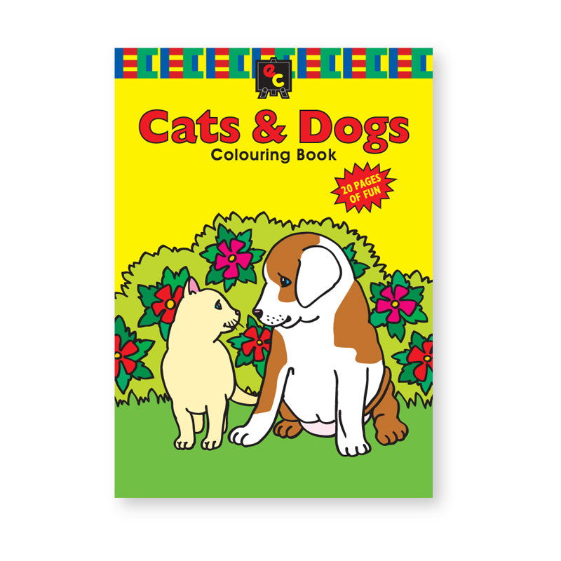 Educational Colours COLOURING BOOK Cats and Dogs