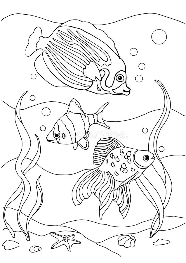 Educational Colours COLOURING BOOK Sealife