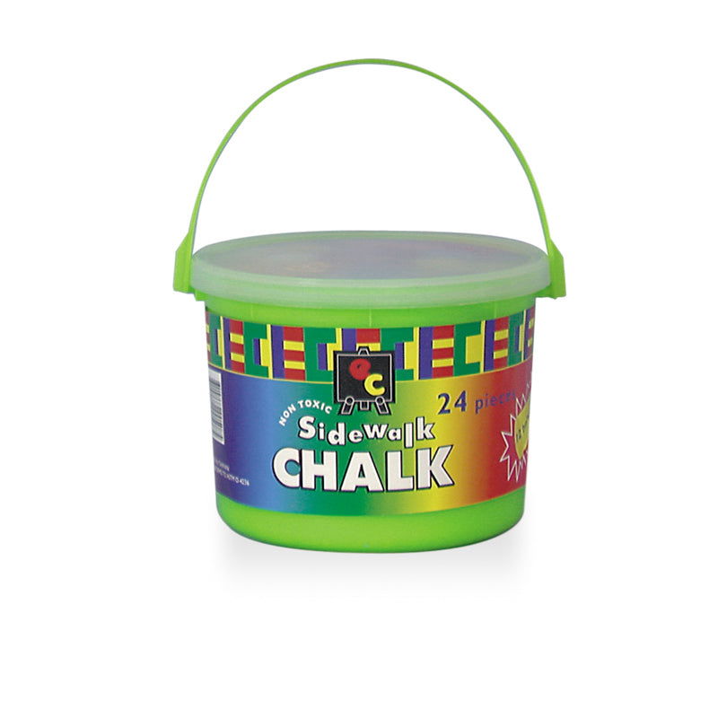 Educational Colours SIDEWALK CHALK Bucket of 24