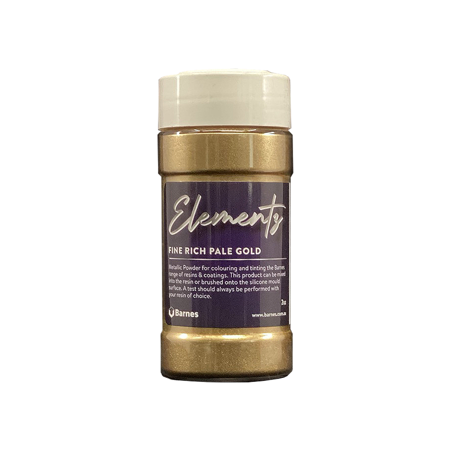 Elements Metallic Powder Pigment 2oz Fine Rich Pale Gold