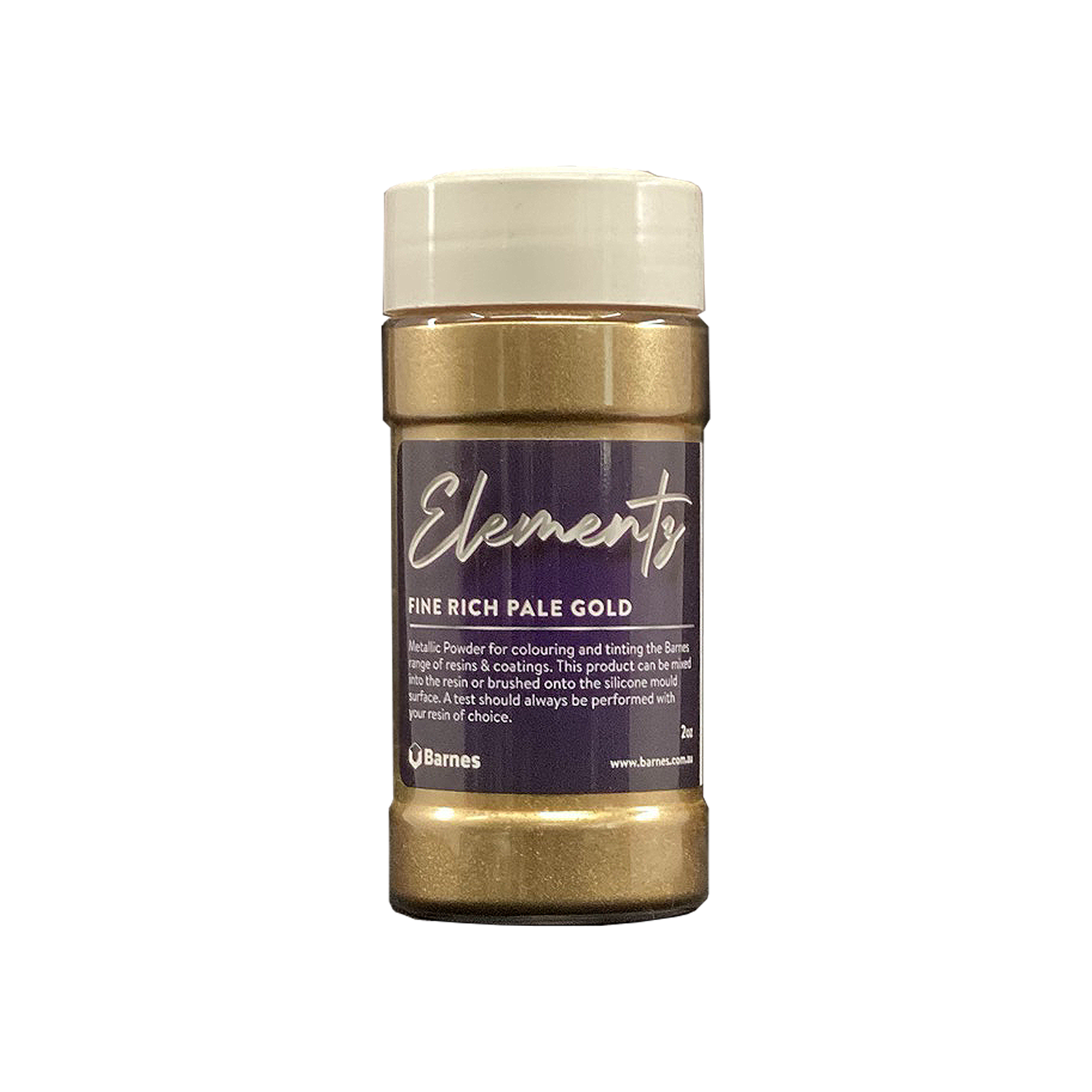 Elements Metallic Powder Pigment 2oz Fine Rich Pale Gold