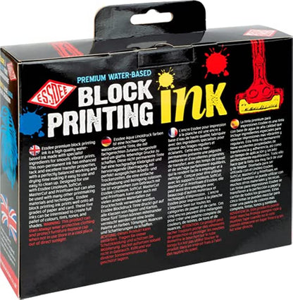 Essdee Block Printing Ink Primary Colours Pkt 5