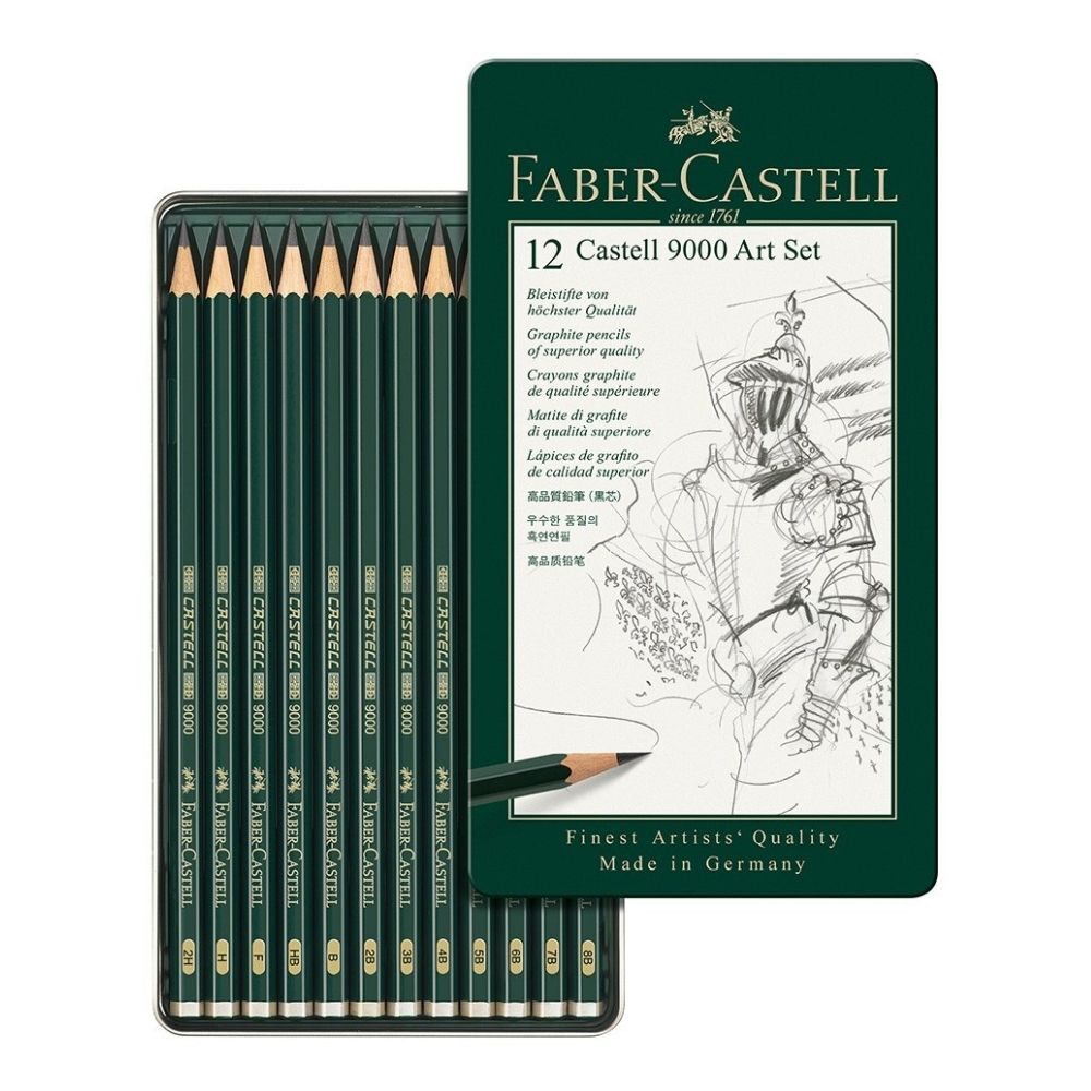 Faber-Castell 9000 Art Set of 12 - 8B to 2H