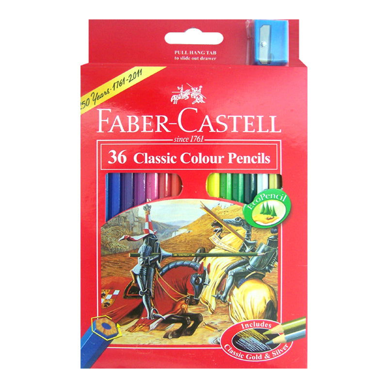 Faber-Castell Classic Colour Pencils Pack of 36