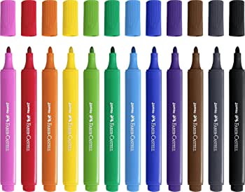 Faber-Castell Jumbo Triangular Markers - Pack of 12