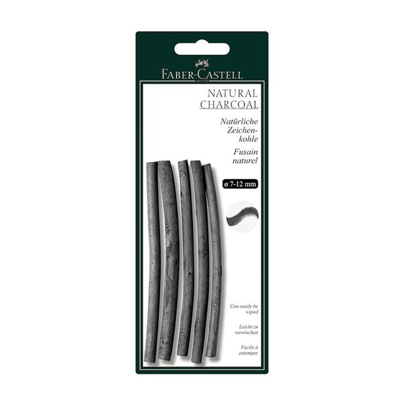 Faber-Castell Natural Vine Charcoal 6- 11mm 6 pcs