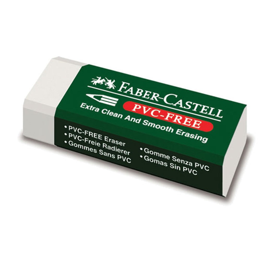 Faber-Castell Pencil Eraser Vinyl Medium with sleeve