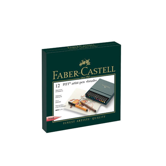 Faber-Castell Pitt Artist Brush Pen Folio case of 12