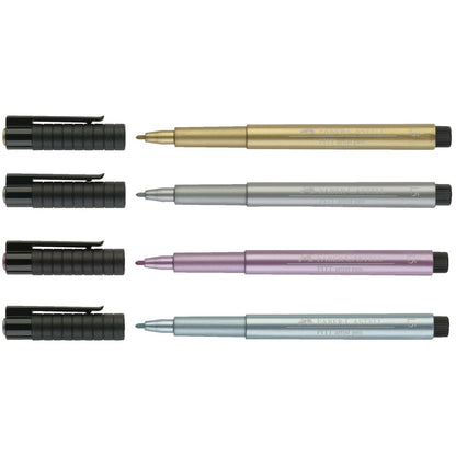 Faber-Castell Pitt Artist Pen Hand Lettering Metallic x 4