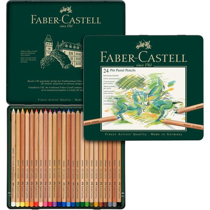 Faber-Castell Pitt Pastel Pencil Assorted Tin of 24