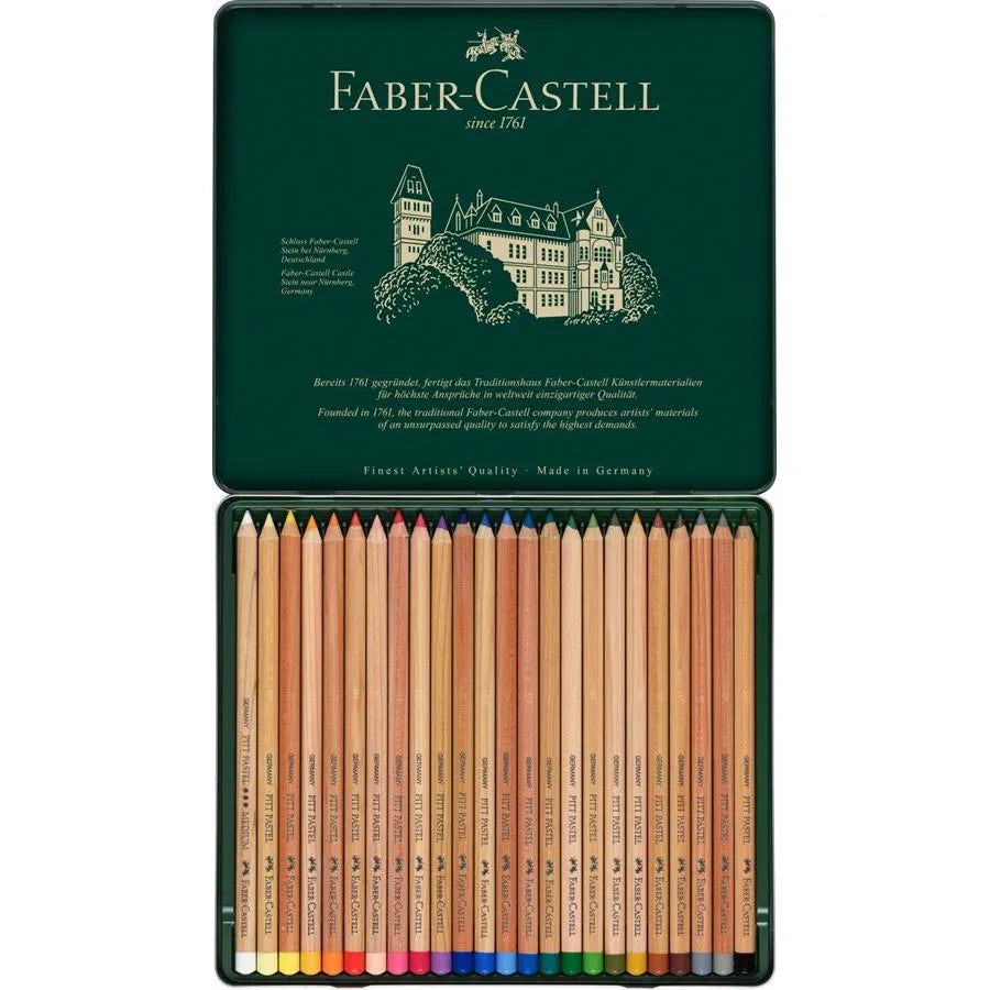 Faber-Castell Pitt Pastel Pencil Assorted Tin of 24