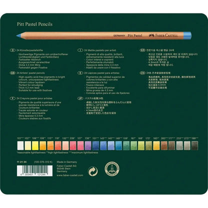 Faber-Castell Pitt Pastel Pencil Assorted Tin of 24