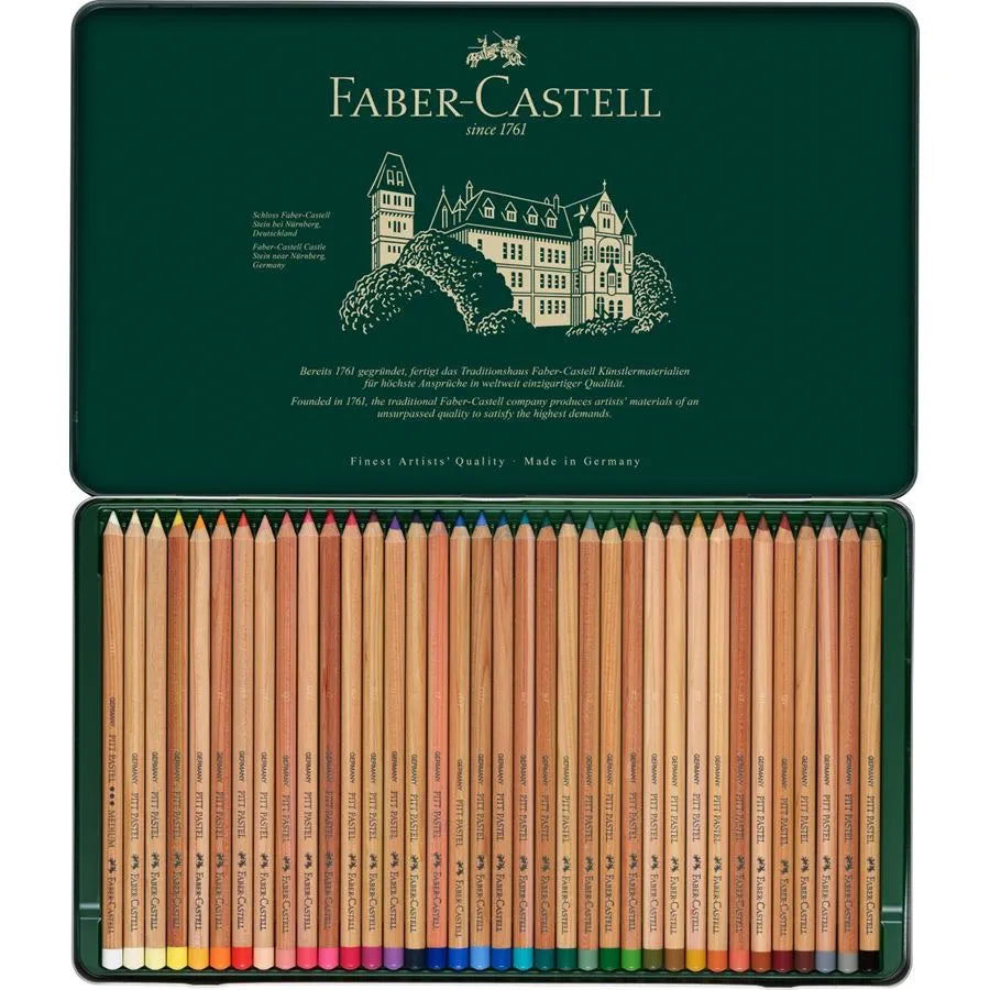 Faber-Castell Pitt Pastel Pencil Assorted Tin of 36