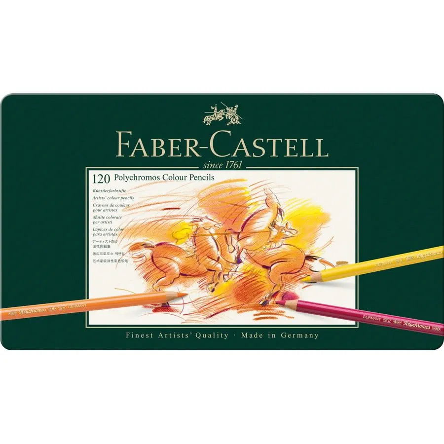 Faber-Castell Polychromos Pencils Assorted Tin of 120