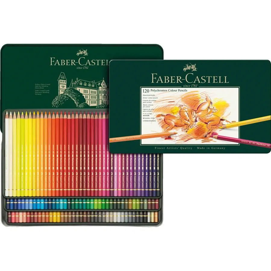 Faber-Castell Polychromos Pencils Assorted Tin of 120