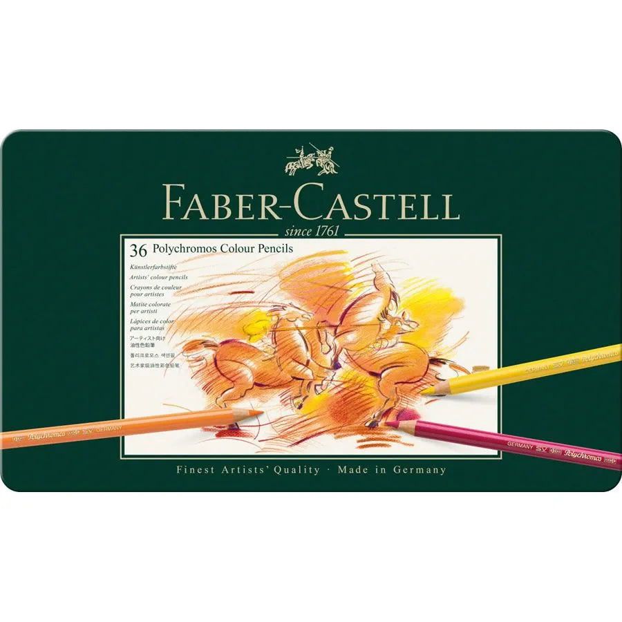 Faber-Castell Polychromos Pencils Assorted Tin of 36