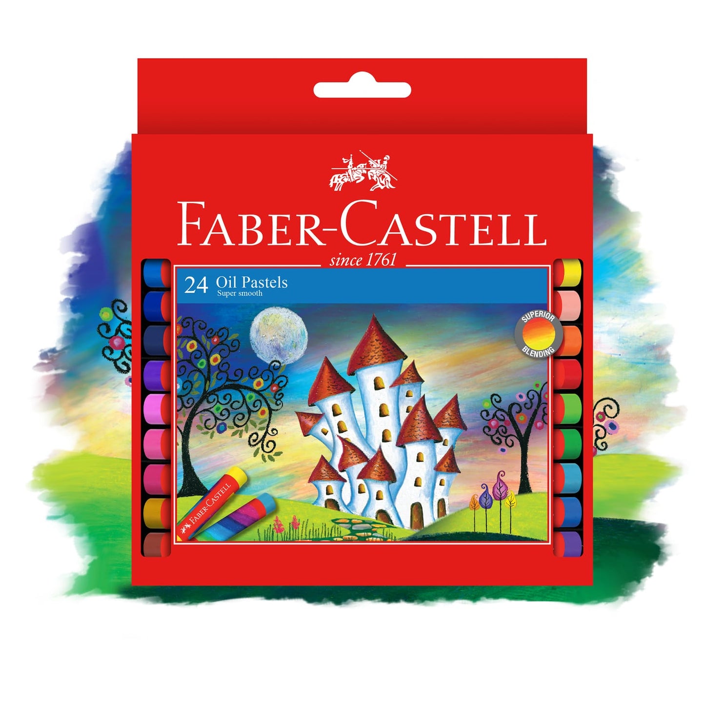 Faber-Castell Red Range Oil Pastel Box 24