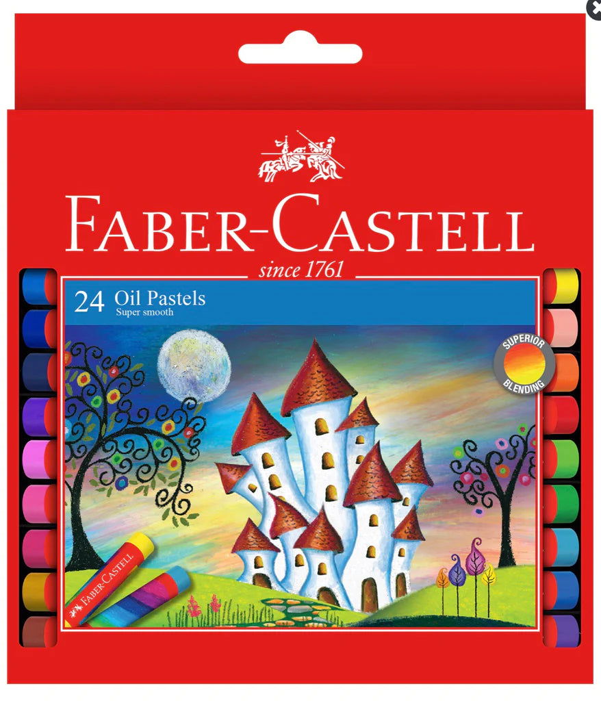 Faber-Castell Red Range Oil Pastel Box 24