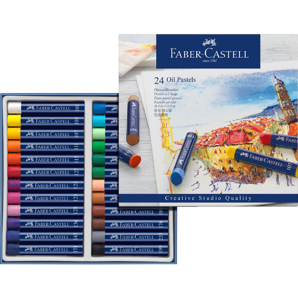 Faber-Castell Studio Oil Pastels Pack 24