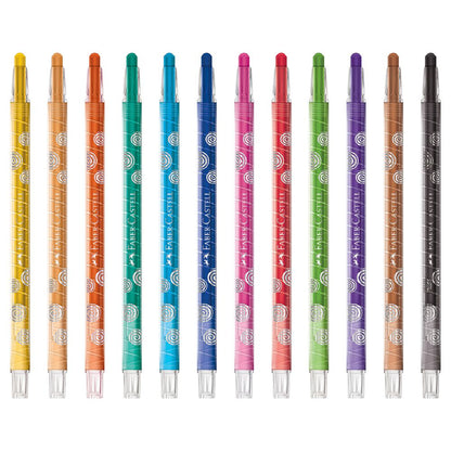 Faber-Castell Twist Crayons 12 assorted