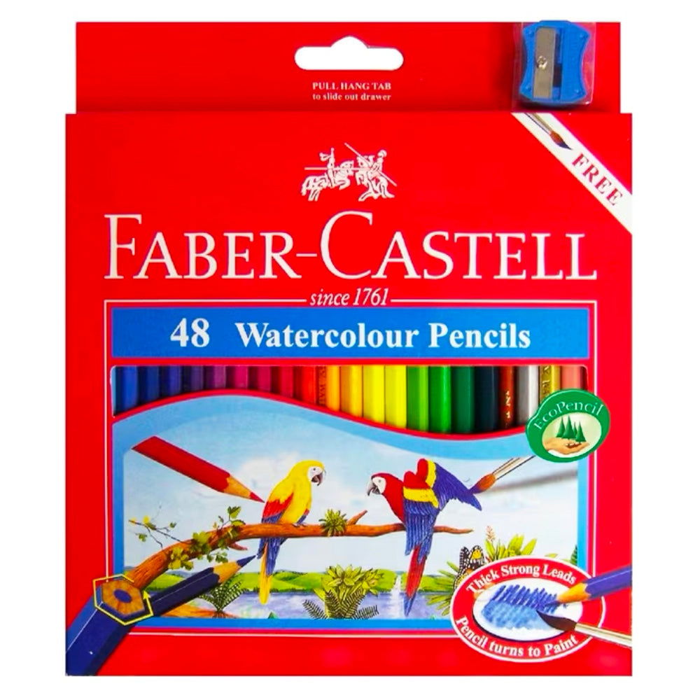 Faber-Castell Watercolour Pencils Pack 48