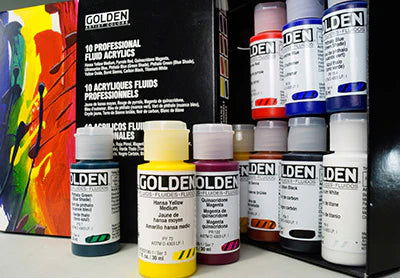 GOLDEN Fluid Acrylic 10 x 30ml pack