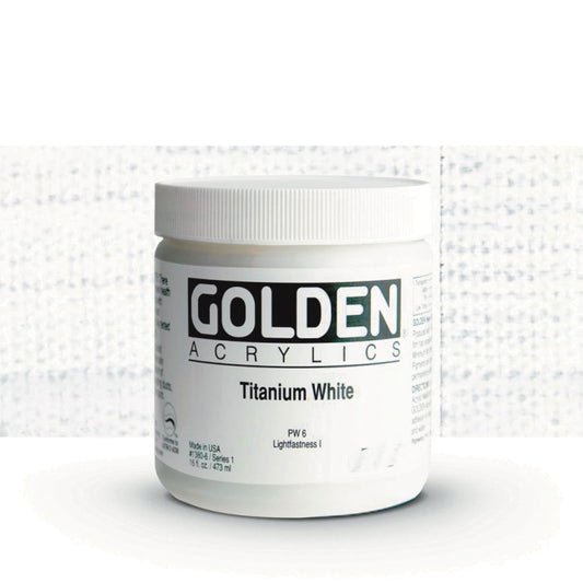 GOLDEN Heavy Body Acrylic 473ml S1 Titanium White - Golden