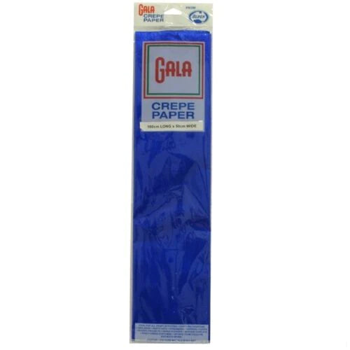 Gala Crepe Paper 50cm x 100cm Metallic Blue