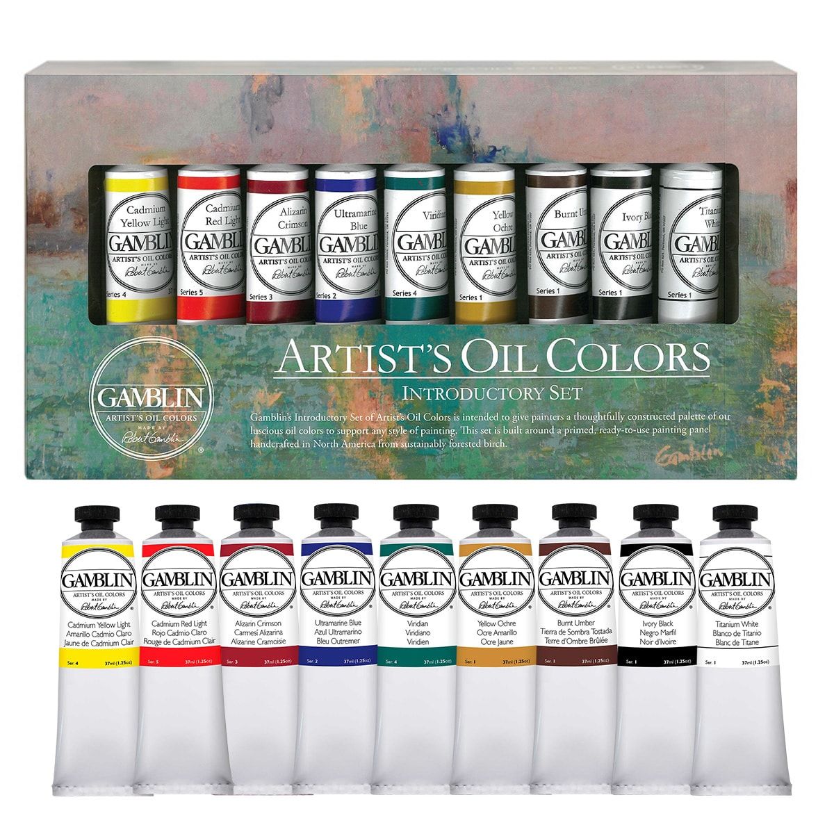 Gamblin Artist Oil Colours Introductory 9 x 37ml - Gamblin