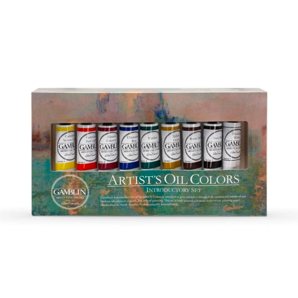 Gamblin Artist Oil Colours Introductory 9 x 37ml - Gamblin