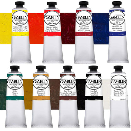 Gamblin Artist Oil Colours Introductory 9 x 37ml - Gamblin