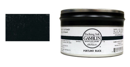 Gamblin Etching Ink 454gm S1 Portland Black