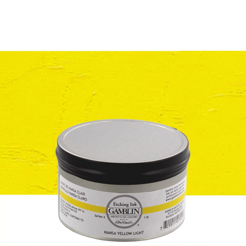 Gamblin Etching Ink 454gm S3 Hansa Yellow Light