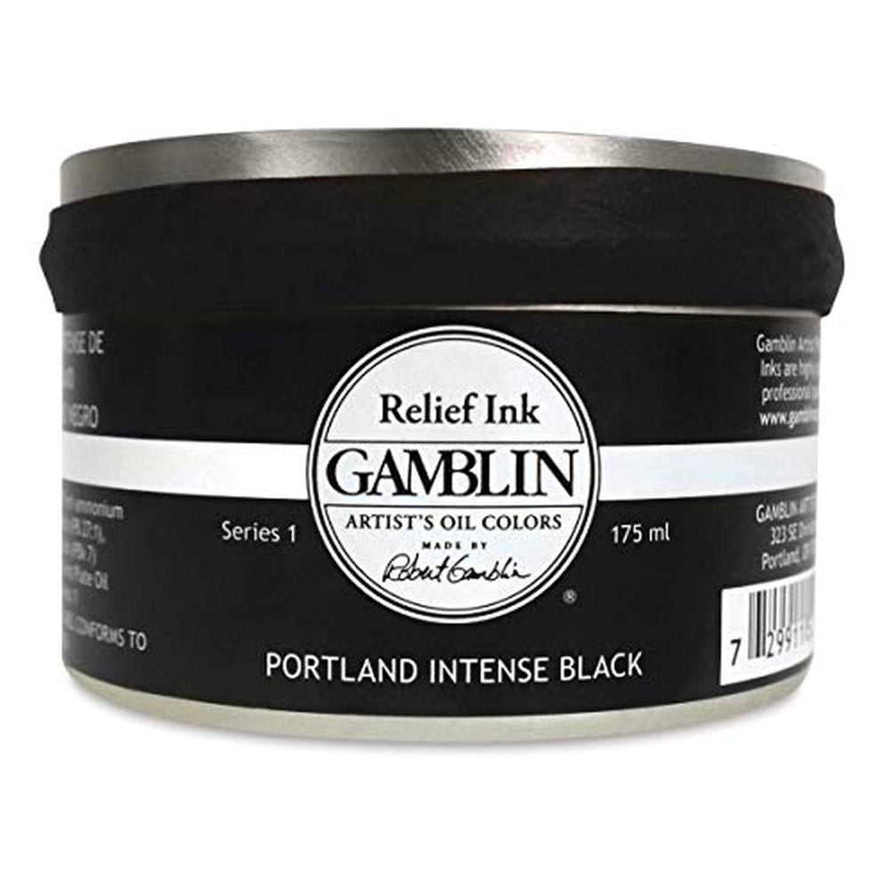 Gamblin Relief Ink 175ml S1 Portland Intense Black