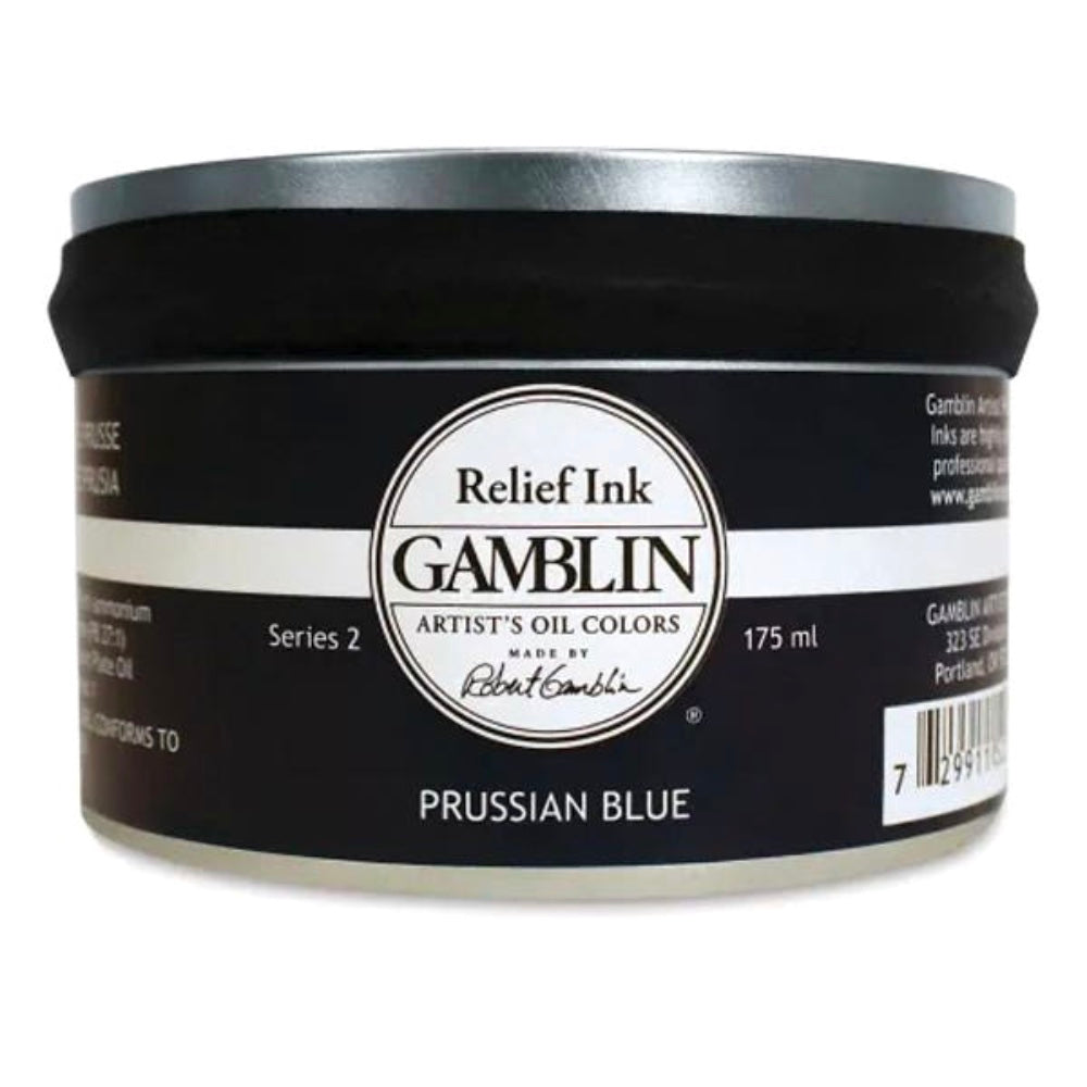 Gamblin Relief Ink 175ml S2 Prussian Blue