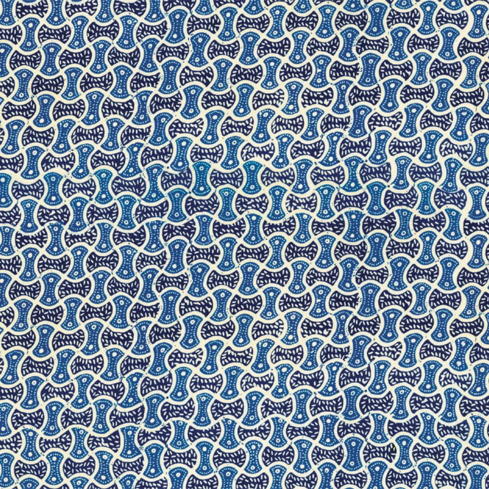 Gift Wrapping Paper 12 sheets - Blue and White