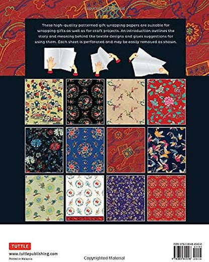 Gift Wrapping Paper 12 sheets - Chinese Silk