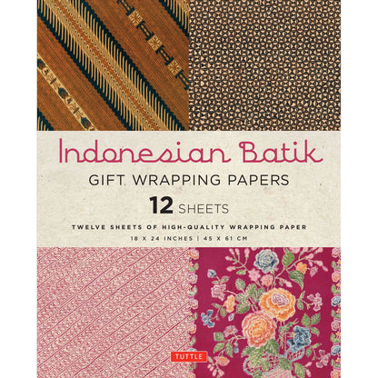 Gift Wrapping Paper 12 sheets - Indonesian Batik