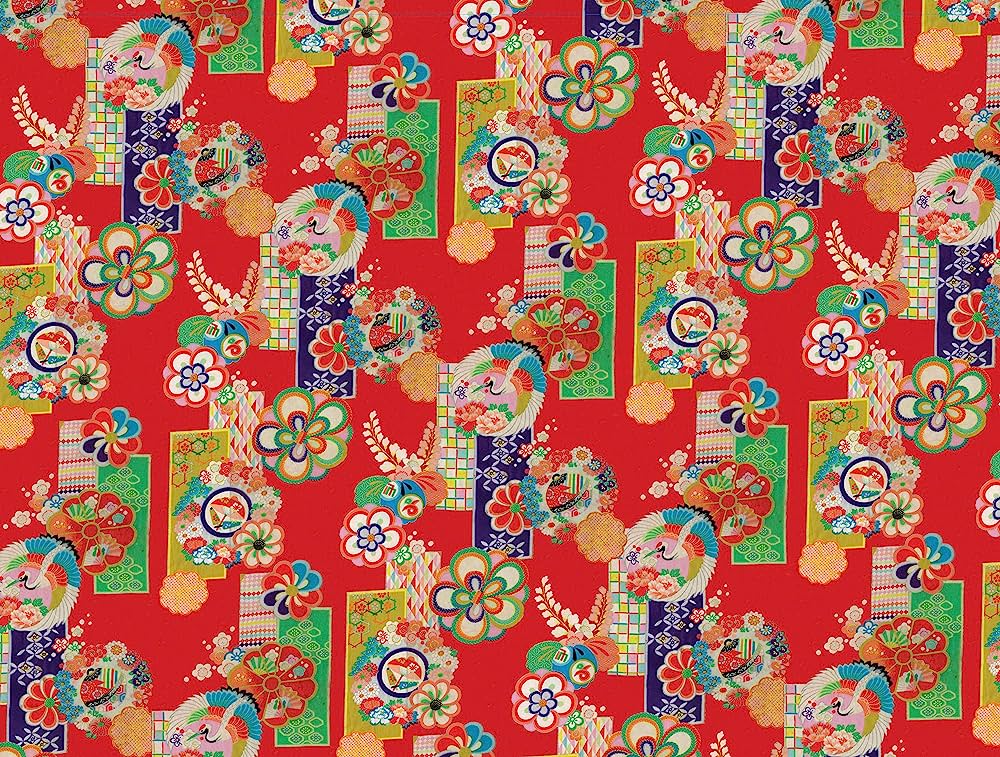 Gift Wrapping Paper 12 sheets - Japanese Kimono