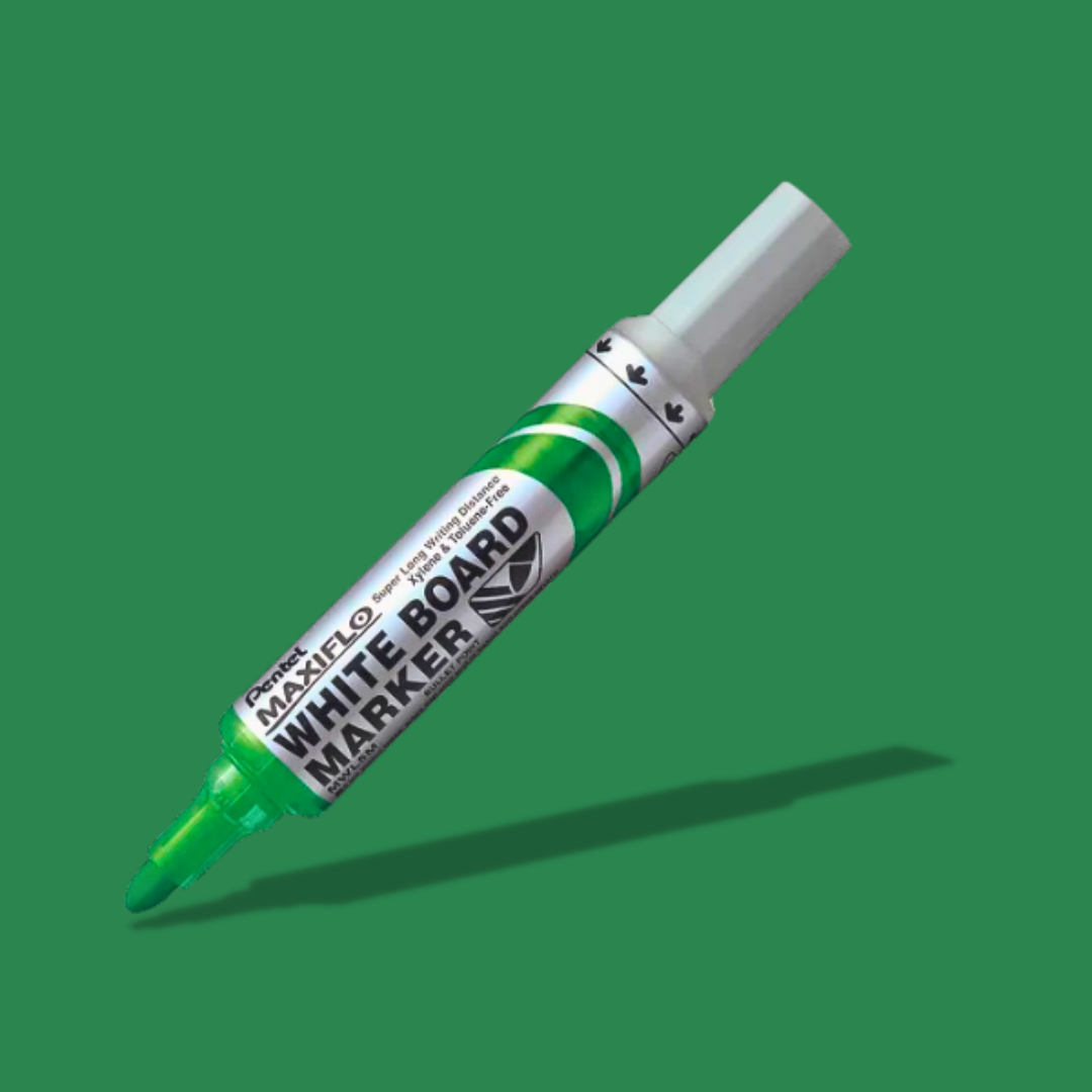 Pentel Maxiflo Whiteboard Marker - Bullet GREEN