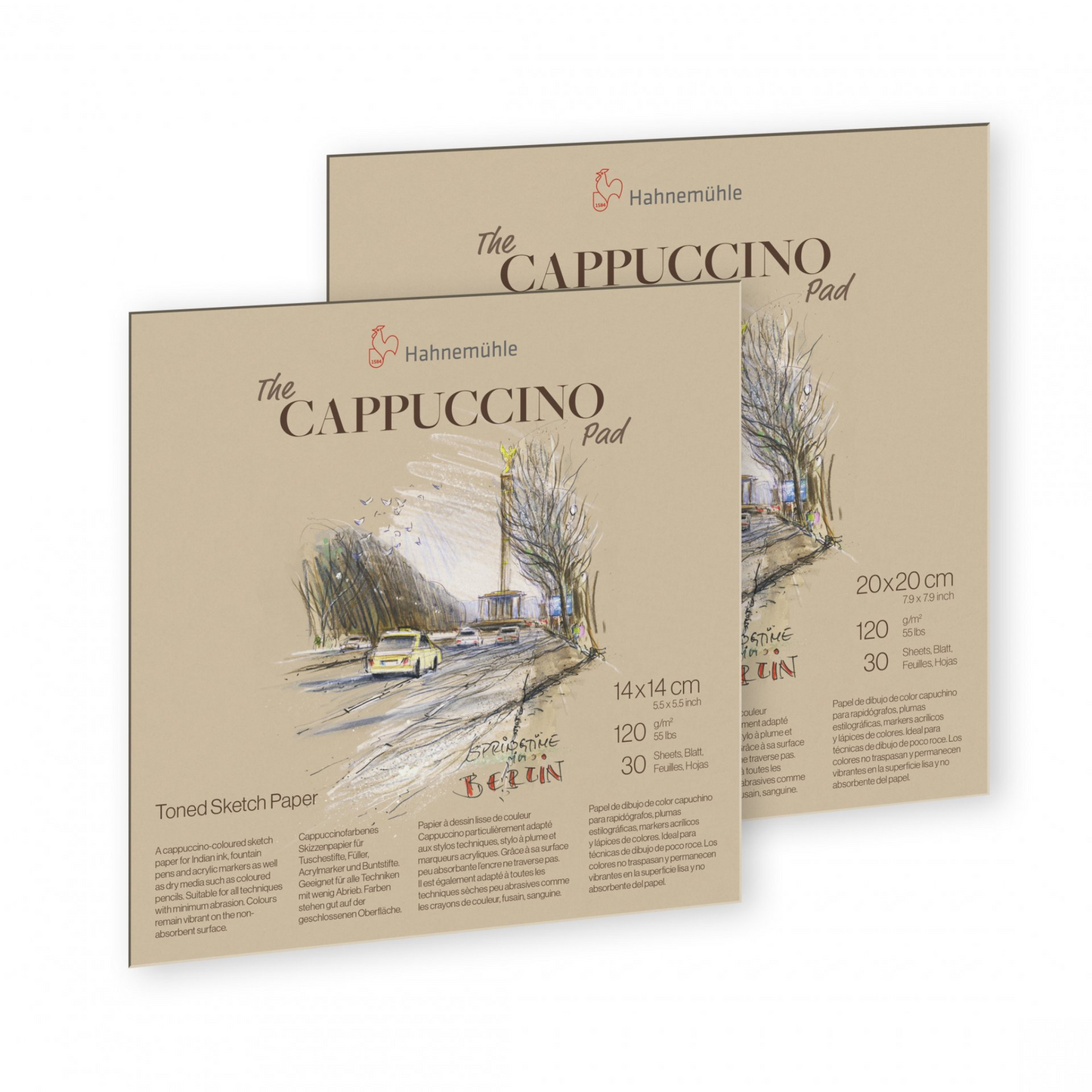 Hahnemuhle Cappuccino Coloured Pad 120gsm 30 sheets