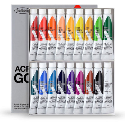 Holbein Acrylic Gouache Set 18 x 12ml