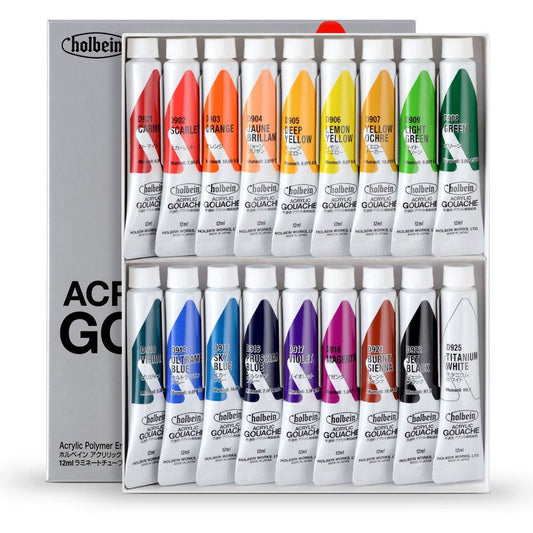 Holbein Acrylic Gouache Set 18 x 12ml