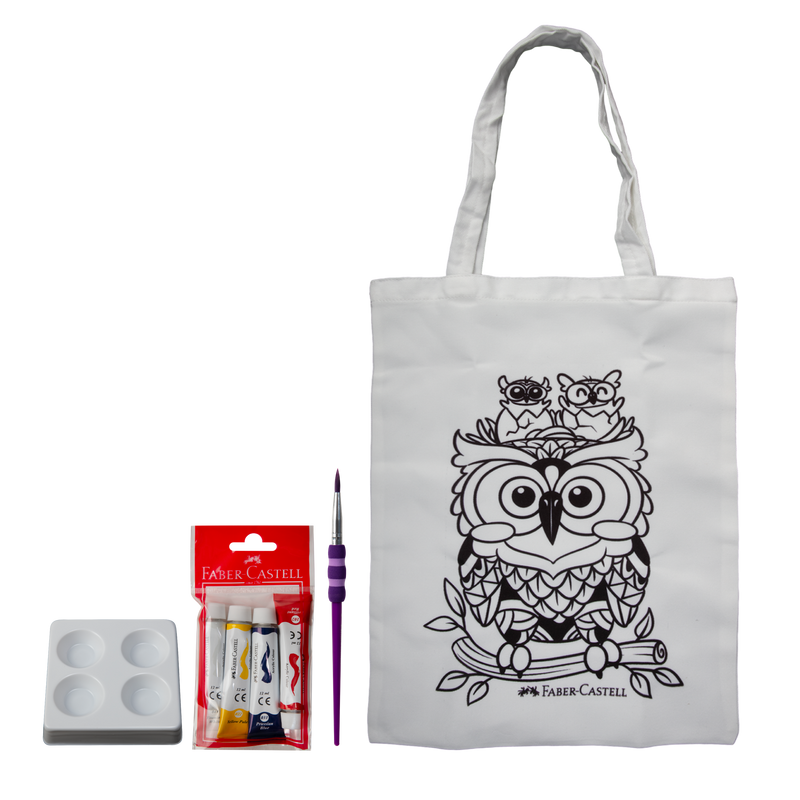 Faber-Castell Colour Your Own Tote Bag