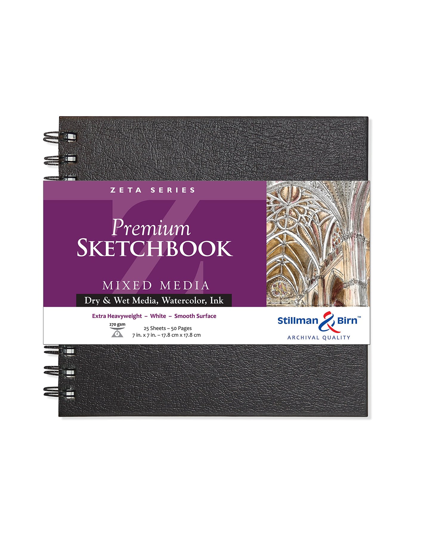 Stillman and Birn ZETA Sketchbook Wirebound Square 7 x 7 inch