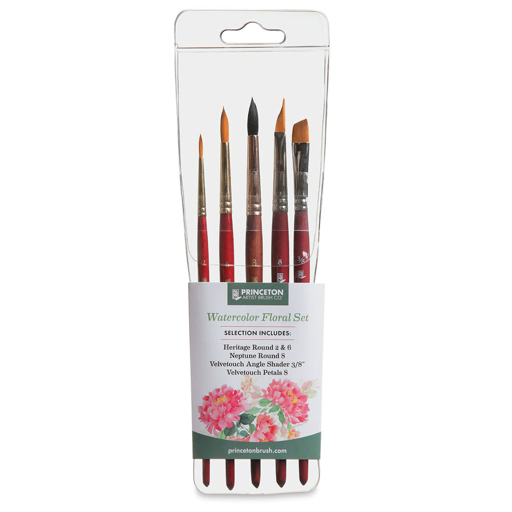 Princeton Watercolour FLORAL Brush Set 5pc